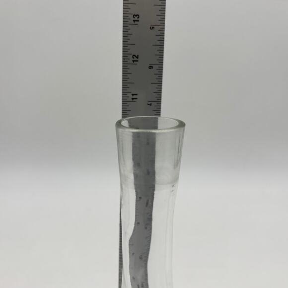 Vtg Nautical Decanter Clear Glass Liquor Wine Bottle Etched Clipper Ship Stopper - Picture 10 of 11